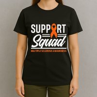 Ms Warrior Ms Support Squad Multiple Sclerosis Awareness T-Shirt