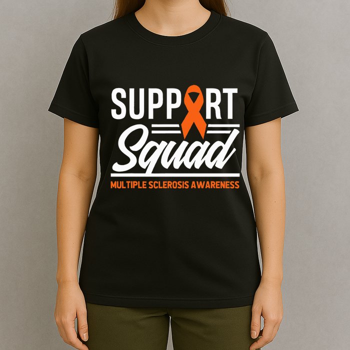 Ms Warrior Ms Support Squad Multiple Sclerosis Awareness T-Shirt