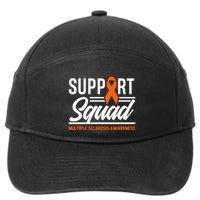 Ms Warrior Ms Support Squad Multiple Sclerosis Awareness 7-Panel Snapback Hat