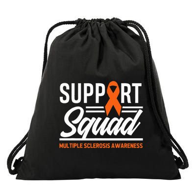 Ms Warrior Ms Support Squad Multiple Sclerosis Awareness Drawstring Bag