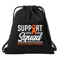 Ms Warrior Ms Support Squad Multiple Sclerosis Awareness Drawstring Bag