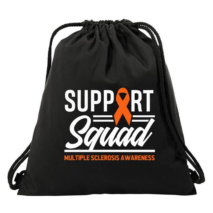 Ms Warrior Ms Support Squad Multiple Sclerosis Awareness Drawstring Bag