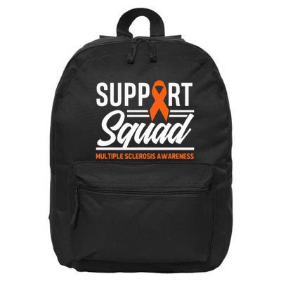 Ms Warrior Ms Support Squad Multiple Sclerosis Awareness 16 in Basic Backpack