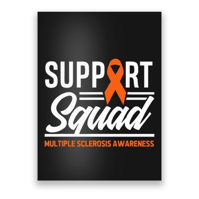 Ms Warrior Ms Support Squad Multiple Sclerosis Awareness Poster
