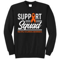 Ms Warrior Ms Support Squad Multiple Sclerosis Awareness Tall Sweatshirt