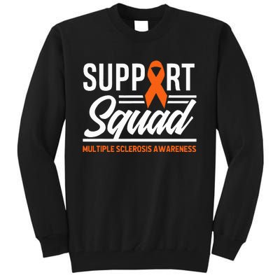 Ms Warrior Ms Support Squad Multiple Sclerosis Awareness Tall Sweatshirt