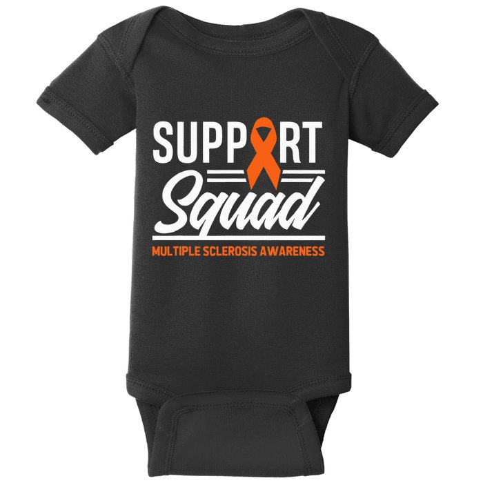 Ms Warrior Ms Support Squad Multiple Sclerosis Awareness Baby Bodysuit