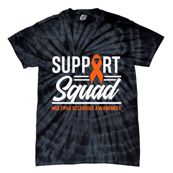 Ms Warrior Ms Support Squad Multiple Sclerosis Awareness Tie-Dye T-Shirt