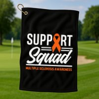 Ms Warrior Ms Support Squad Multiple Sclerosis Awareness Golf Towel
