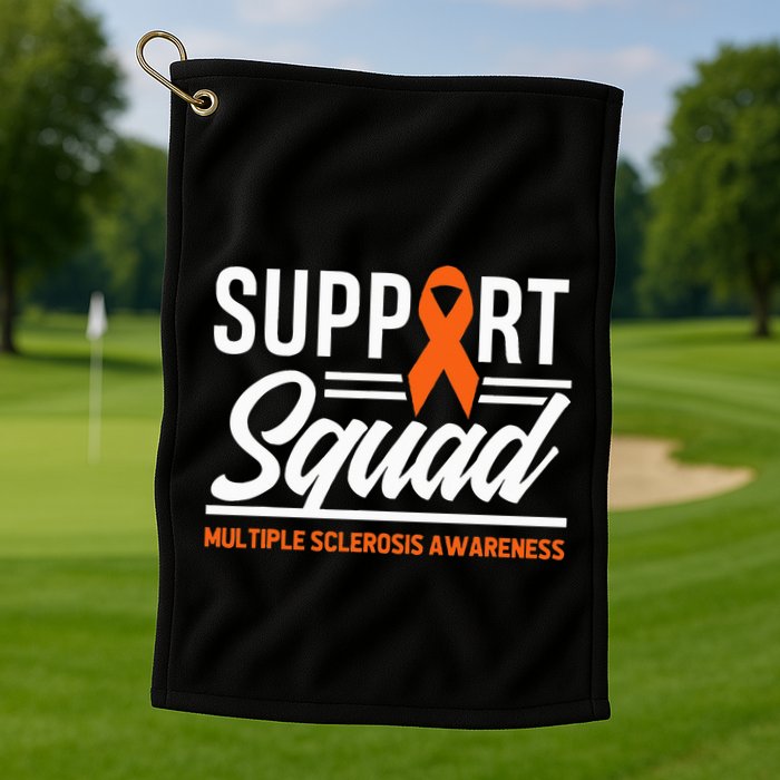 Ms Warrior Ms Support Squad Multiple Sclerosis Awareness Golf Towel