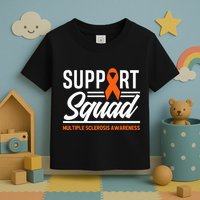 Ms Warrior Ms Support Squad Multiple Sclerosis Awareness Toddler T-Shirt