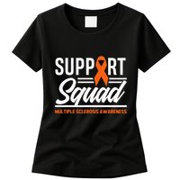 Ms Warrior Ms Support Squad Multiple Sclerosis Awareness Womens T-Shirt