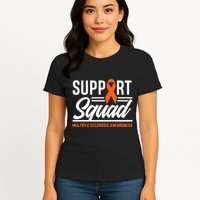 Ms Warrior Ms Support Squad Multiple Sclerosis Awareness Womens T-Shirt