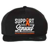 Ms Warrior Ms Support Squad Multiple Sclerosis Awareness Wool Snapback Cap