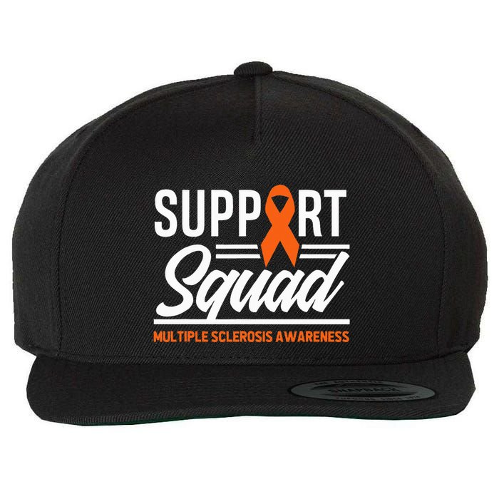 Ms Warrior Ms Support Squad Multiple Sclerosis Awareness Wool Snapback Cap