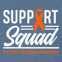 Ms Warrior Ms Support Squad Multiple Sclerosis Awareness Garment-Dyed Sweatshirt