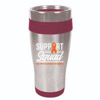 Ms Warrior Ms Support Squad Multiple Sclerosis Awareness 16oz Travel Tumbler