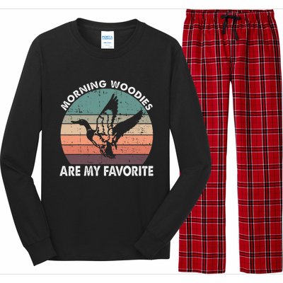 Morning Woody My Favorite Duck Hunting Funny Hunter Long Sleeve Pajama Set