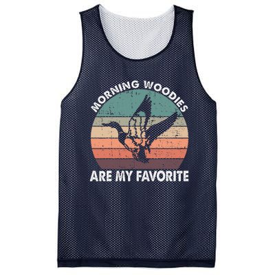 Morning Woody My Favorite Duck Hunting Funny Hunter Mesh Reversible Basketball Jersey Tank