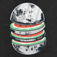 Moon Watermelon Cool Comfort Performance Bucket Hat