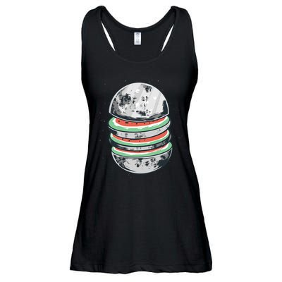 Moon Watermelon Ladies Essential Flowy Tank