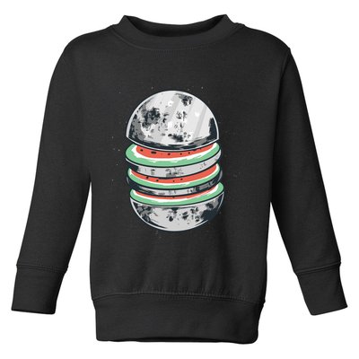 Moon Watermelon Toddler Sweatshirt