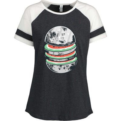 Moon Watermelon Enza Ladies Jersey Colorblock Tee