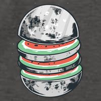 Moon Watermelon Vector Backpack