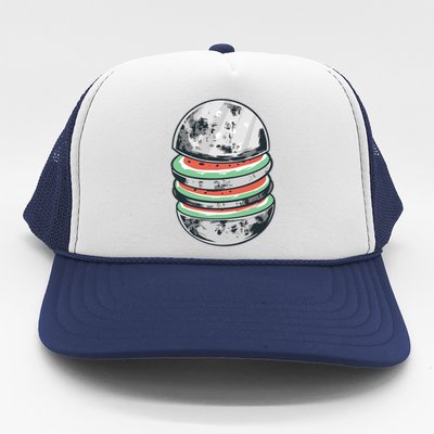 Moon Watermelon Trucker Hat