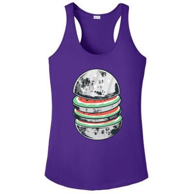 Moon Watermelon Ladies PosiCharge Competitor Racerback Tank