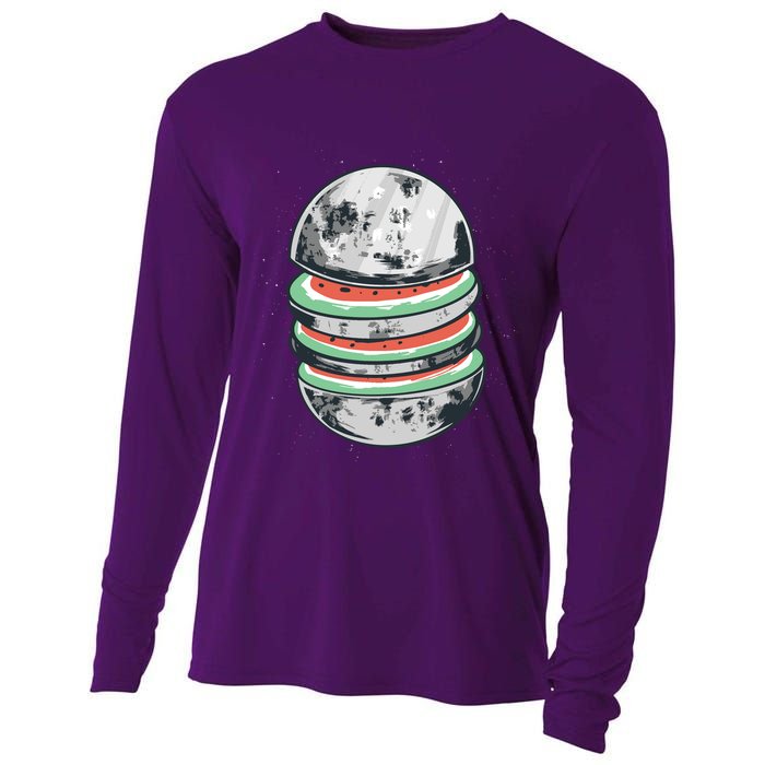 Moon Watermelon Cooling Performance Long Sleeve Crew