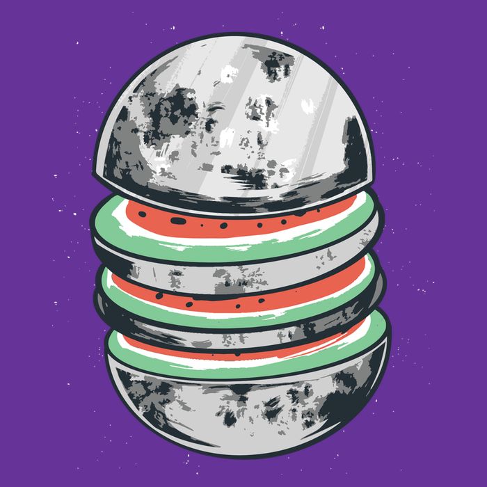 Moon Watermelon Baby Bodysuit