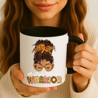 MS Warrior Messy Bun - Multiple Sclerosis Awareness Mug