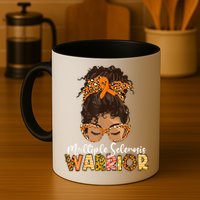 MS Warrior Messy Bun - Multiple Sclerosis Awareness Mug