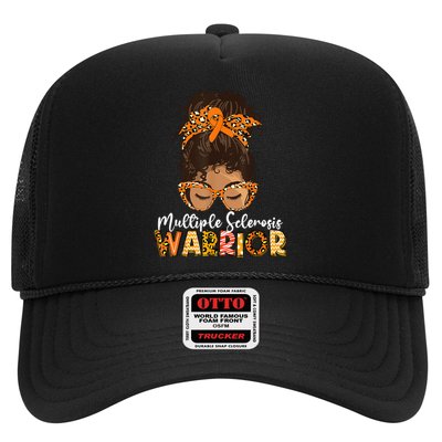 MS Warrior Messy Bun - Multiple Sclerosis Awareness Trucker Hat