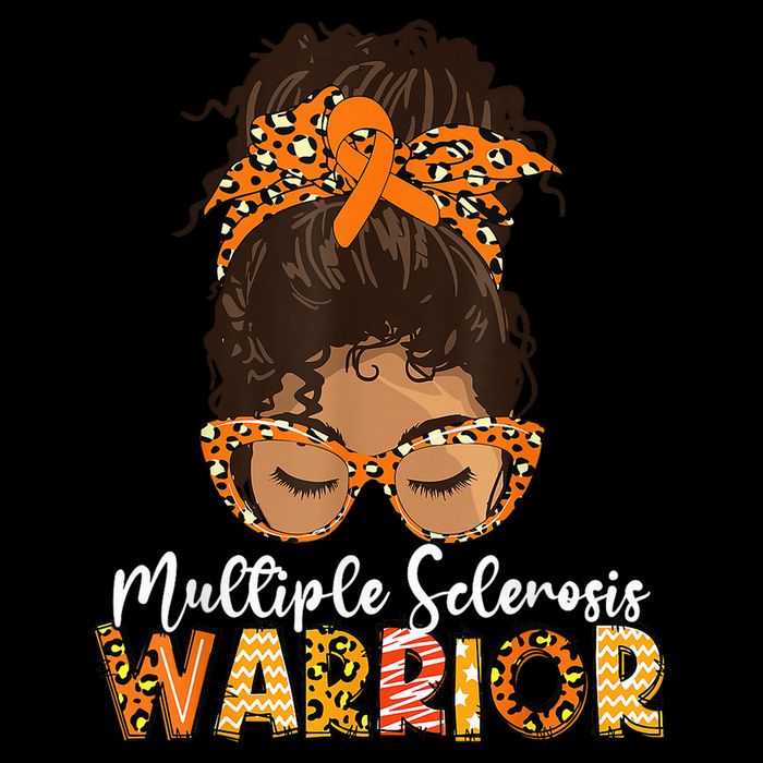 MS Warrior Messy Bun - Multiple Sclerosis Awareness Toddler T-Shirt
