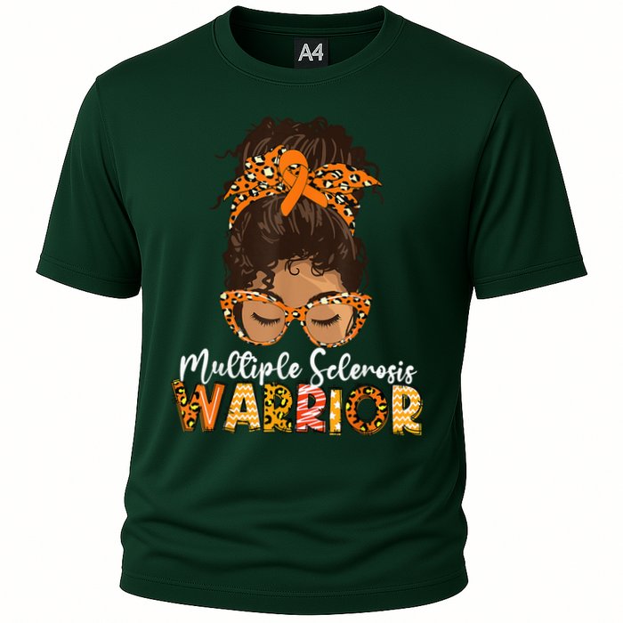 MS Warrior Messy Bun - Multiple Sclerosis Awareness Performance Shirt