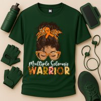 MS Warrior Messy Bun - Multiple Sclerosis Awareness Performance Shirt