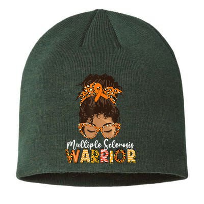 MS Warrior Messy Bun - Multiple Sclerosis Awareness Sustainable Beanie
