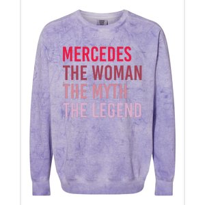 Mercedes Woman Myth Legend Personalized Name Birthday Gift Colorblast Crewneck Sweatshirt