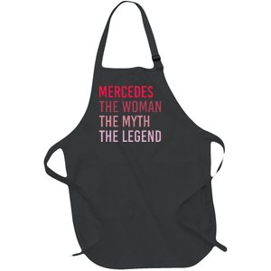 Mercedes Woman Myth Legend Personalized Name Birthday Gift Full-Length Apron With Pockets