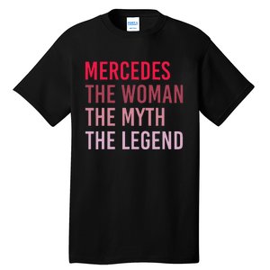 Mercedes Woman Myth Legend Personalized Name Birthday Gift Tall T-Shirt