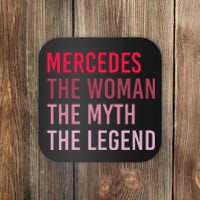 Mercedes Woman Myth Legend Personalized Name Birthday Gift Coaster