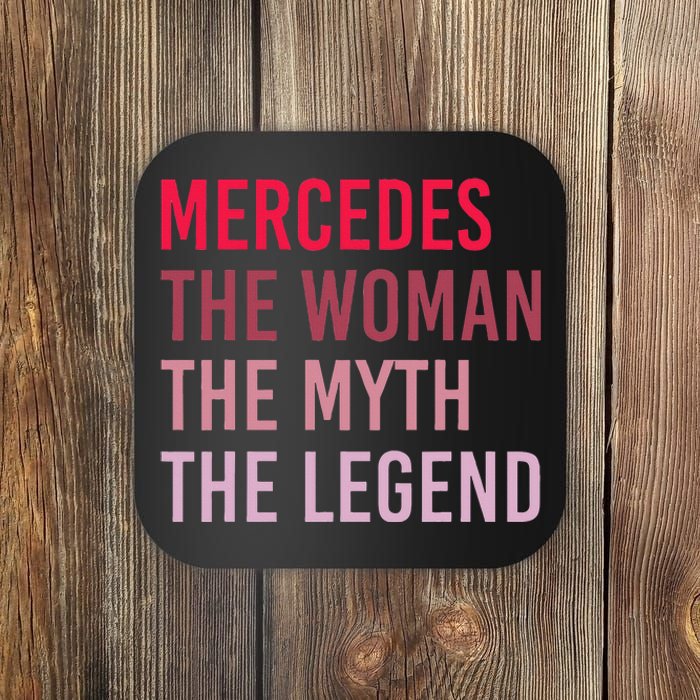 Mercedes Woman Myth Legend Personalized Name Birthday Gift Coaster