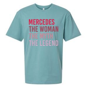 Mercedes Woman Myth Legend Personalized Name Birthday Gift Sueded Cloud Jersey T-Shirt