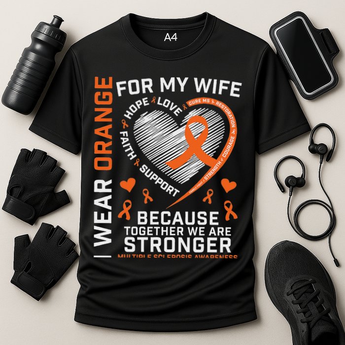 Ms Wife Multiple Sclerosis Ms Awareness Performance Shirt