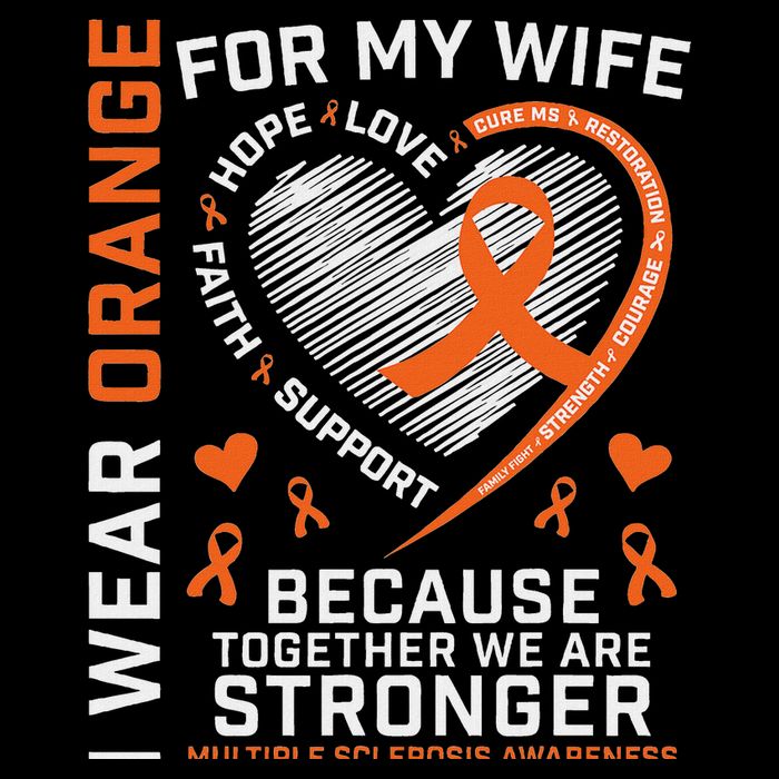 Ms Wife Multiple Sclerosis Ms Awareness Apron