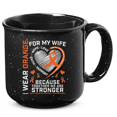 Ms Wife Multiple Sclerosis Ms Awareness 15oz Campfire Ceramic Mug