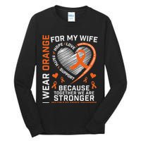 Ms Wife Multiple Sclerosis Ms Awareness Tall Long Sleeve T-Shirt