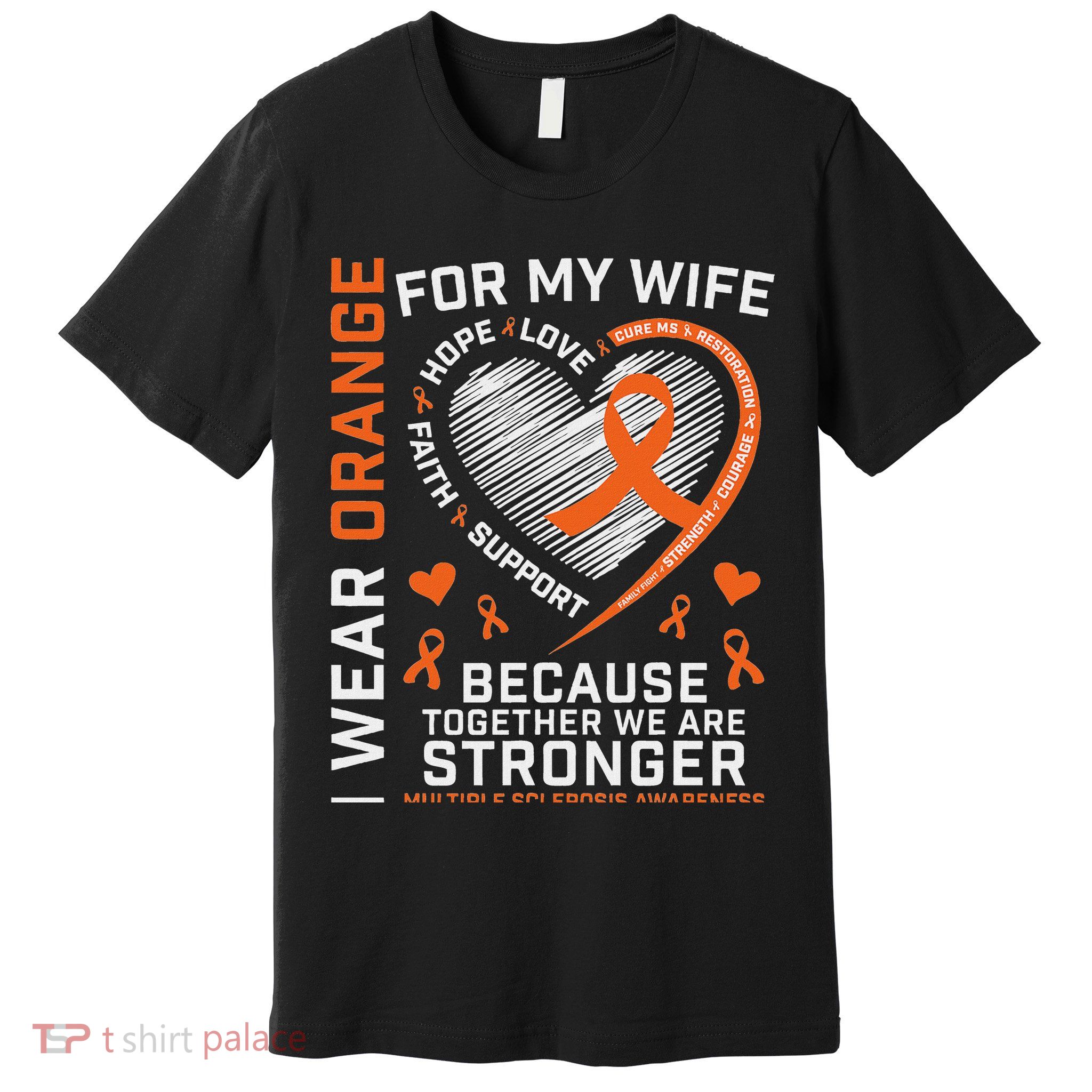 Ms Wife Multiple Sclerosis Ms Awareness Premium T-Shirt